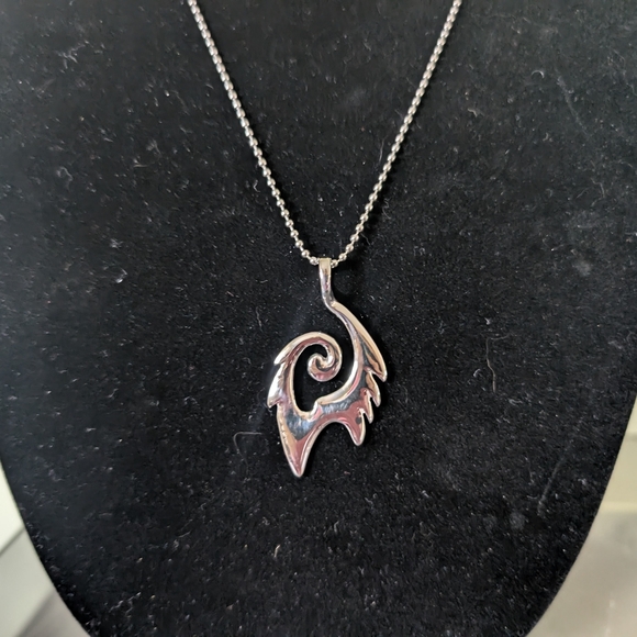 Tribal Silver Pendant Necklace - Picture 1 of 7